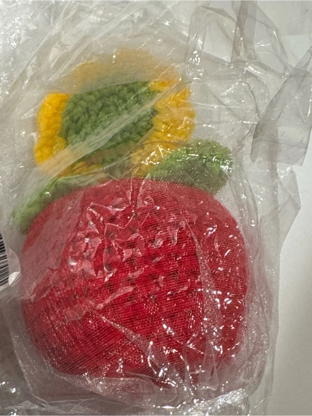 Crochet Apple with Sunflower and 